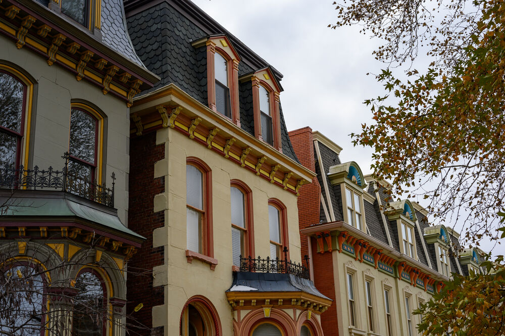 Painted cornices, Lafayette Square